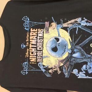 Nightmare Before Christmas Pumpkin King Jack Skellington Black T-Shirt Size XL